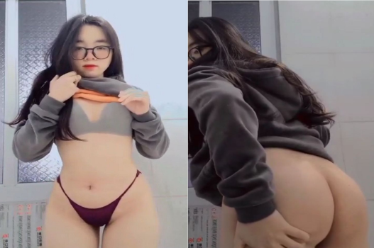 Ân ái với nàng mới lớn đeo kính có vòng 3 căng tròn